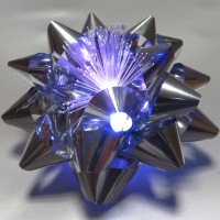 PM850103--Silver Flashing Light Star Bow