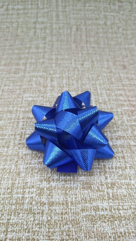 PME810301--3''金属色压纹彩带花